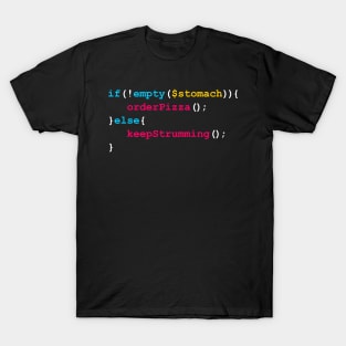 Funny Ukulele Coding Snippet T-Shirt